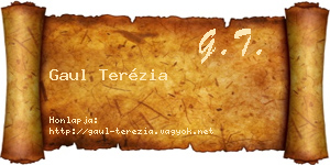 Gaul Terézia névjegykártya